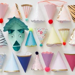 Dinosaur Kingdom Party Hats, Pack of 8