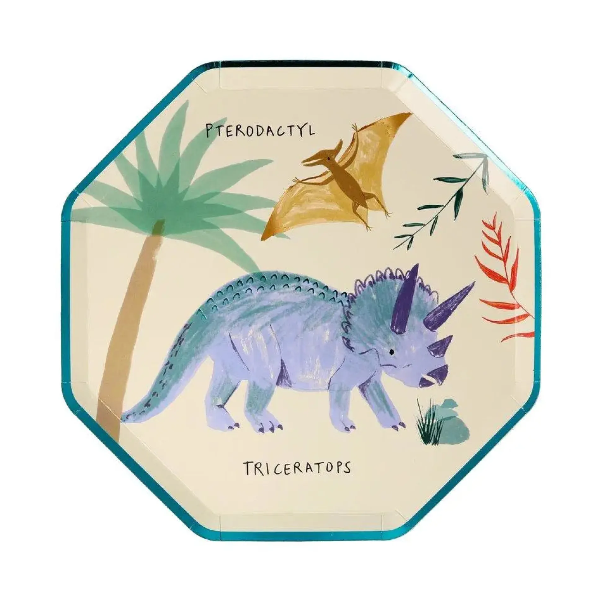 Dinosaur Kingdom Side Plates, Pack of 8