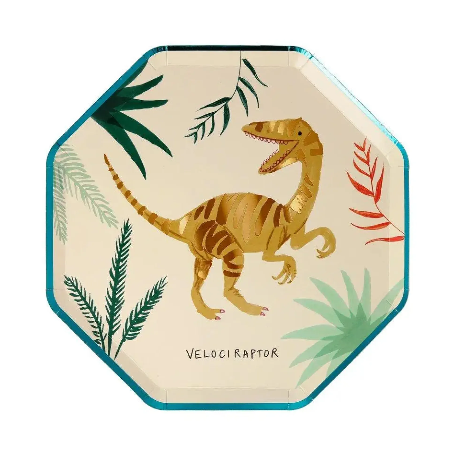 Dinosaur Kingdom Side Plates, Pack of 8