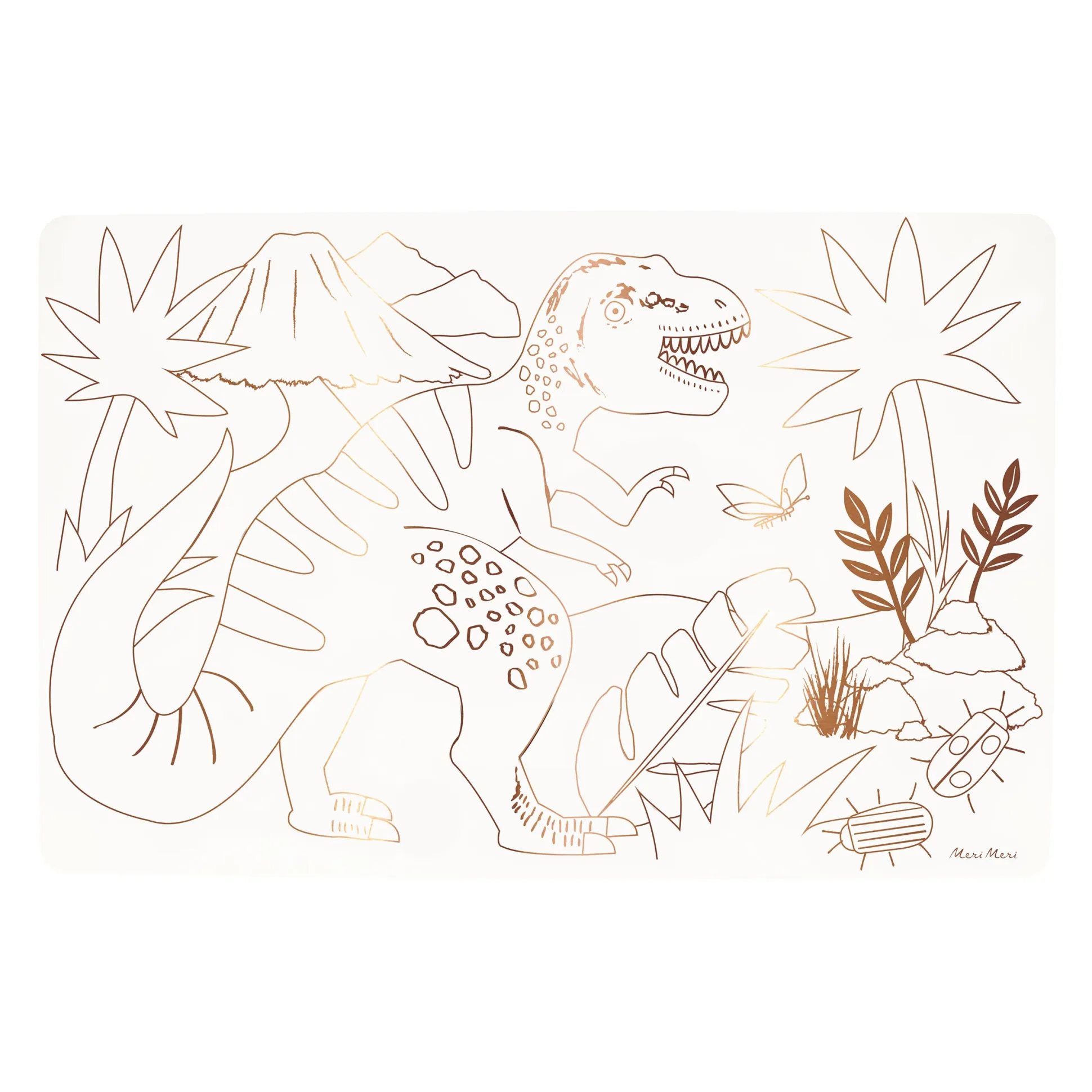 Dinosaurs Coloring Placemats, Pack of 8