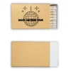 Disco Ball Custom Matches, Black Foil