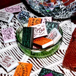 Disco Ball Custom Matches, Red Foil