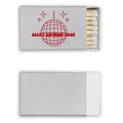 Disco Ball Custom Matches, Red Foil