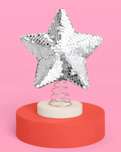 Disco Star Tree Topper - christmas tree topper