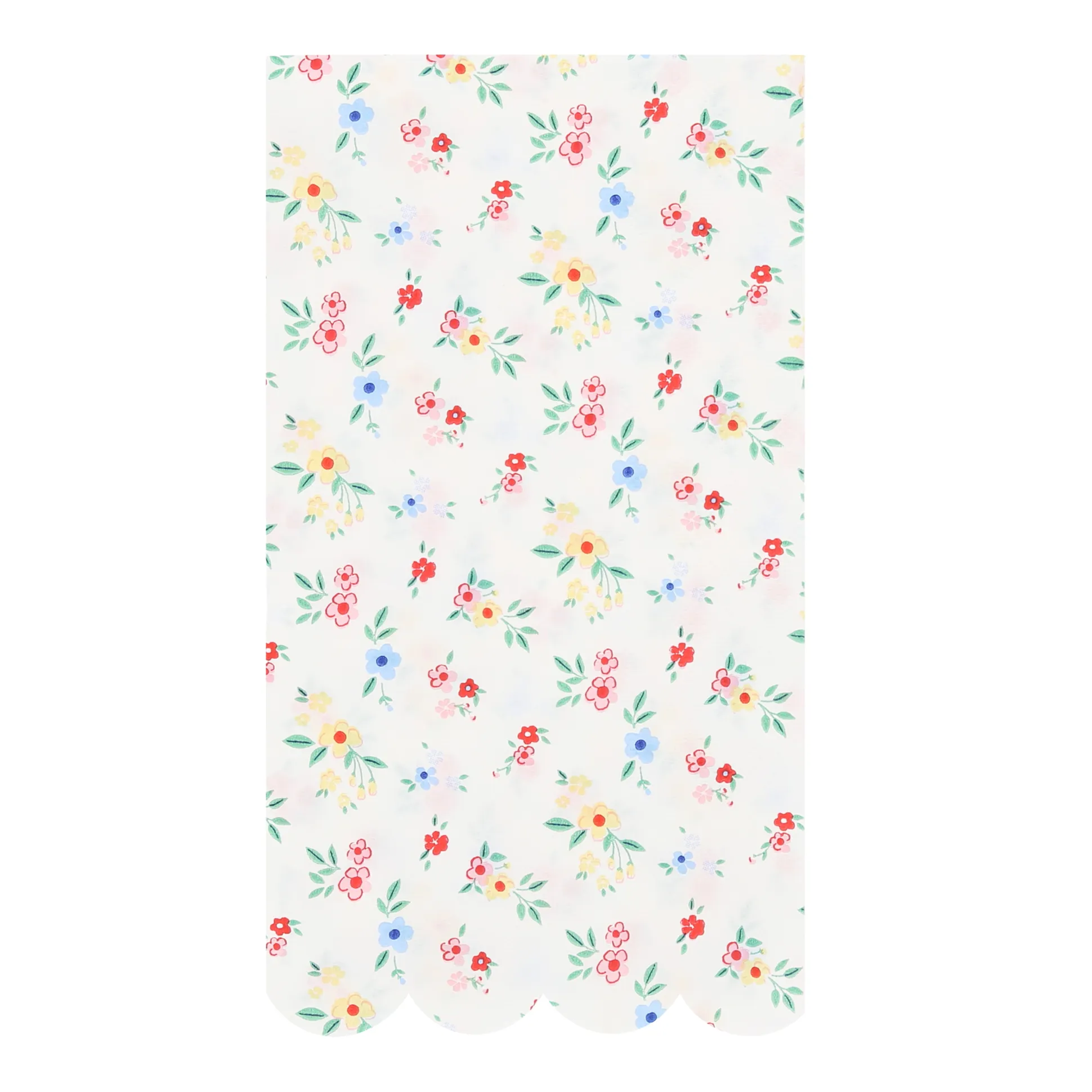 Ditsy Posy Scalloped Guest Towels, Pack of 16
