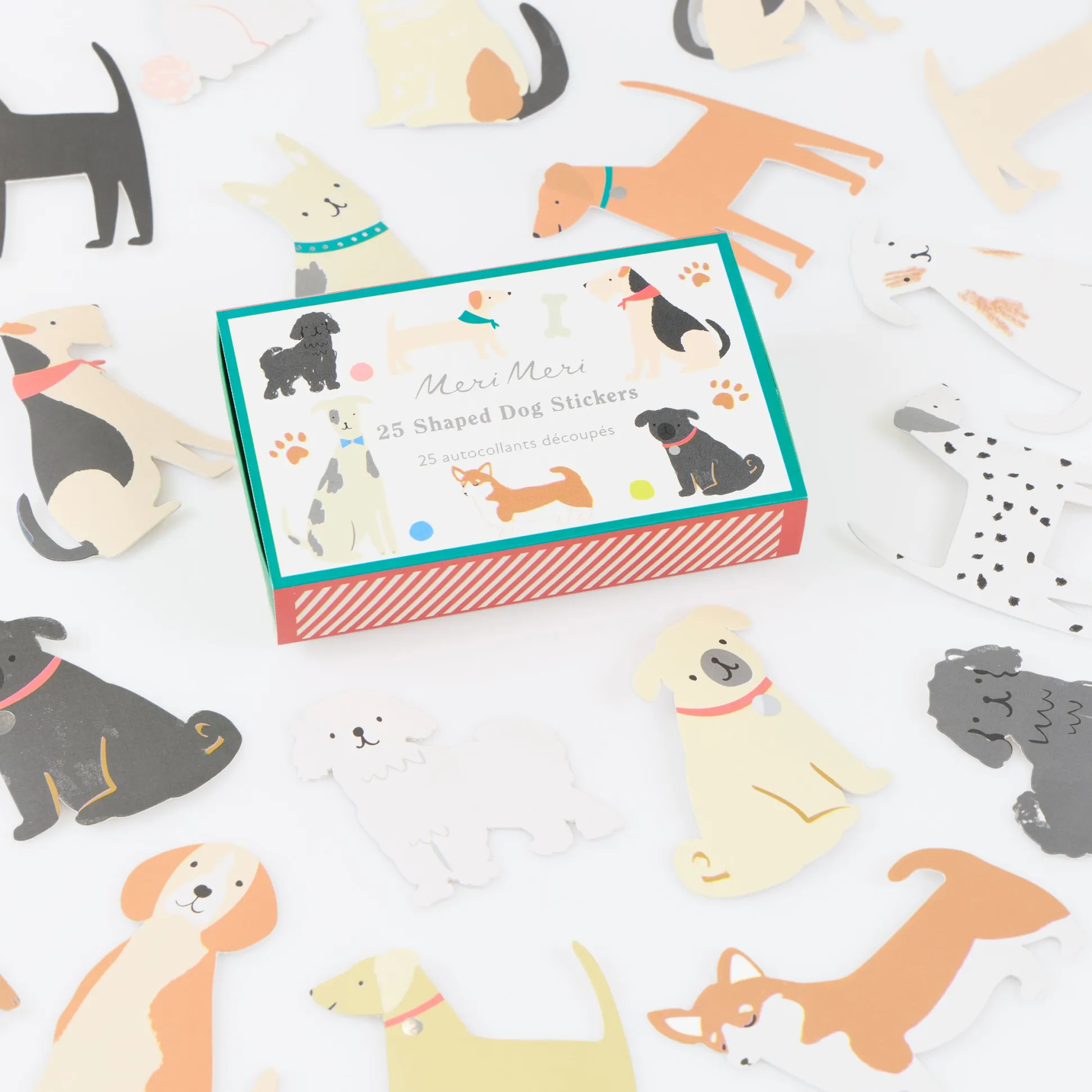Dog Shaped Stickers (x 25 stickers)
