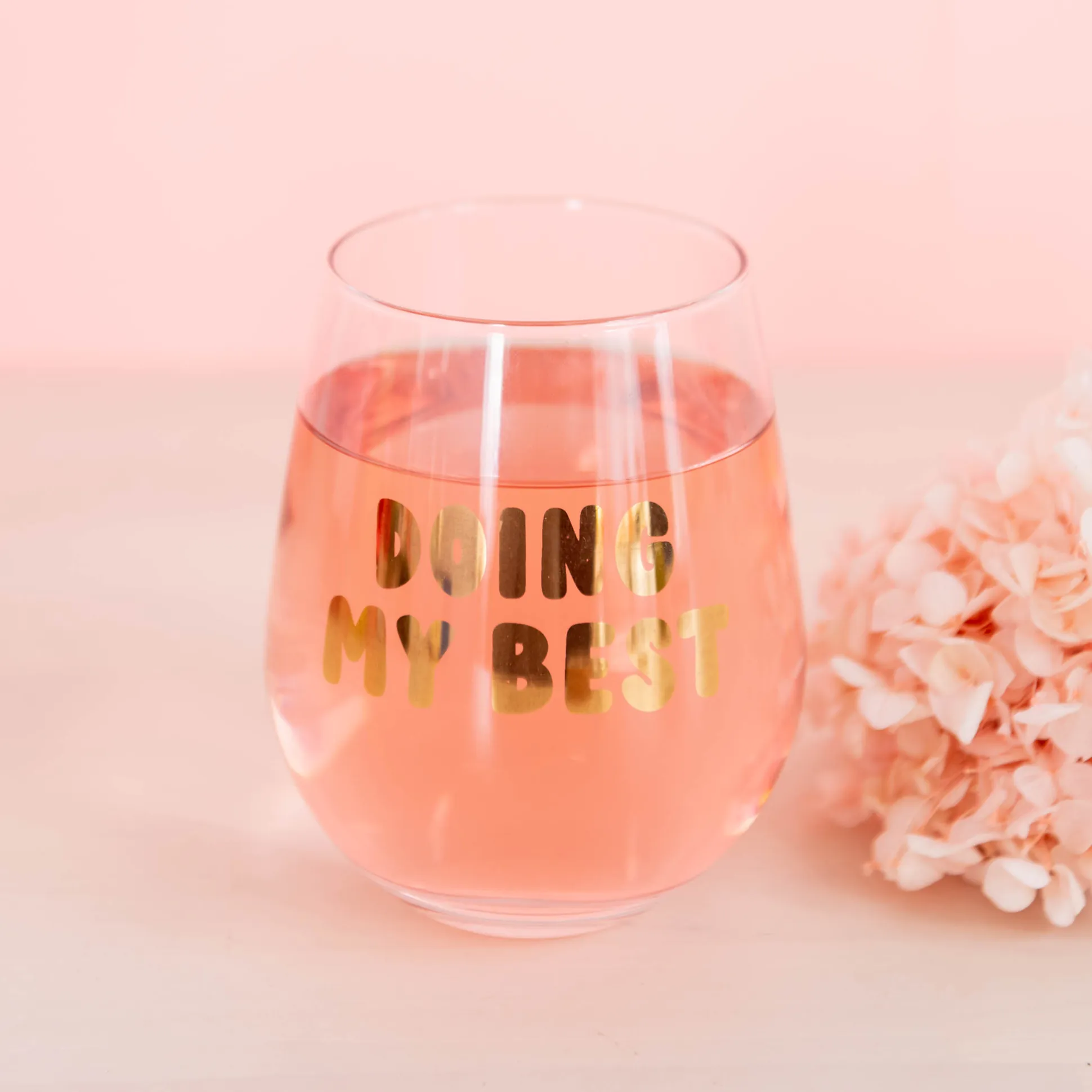 Doing My Best Witty Wine Glass