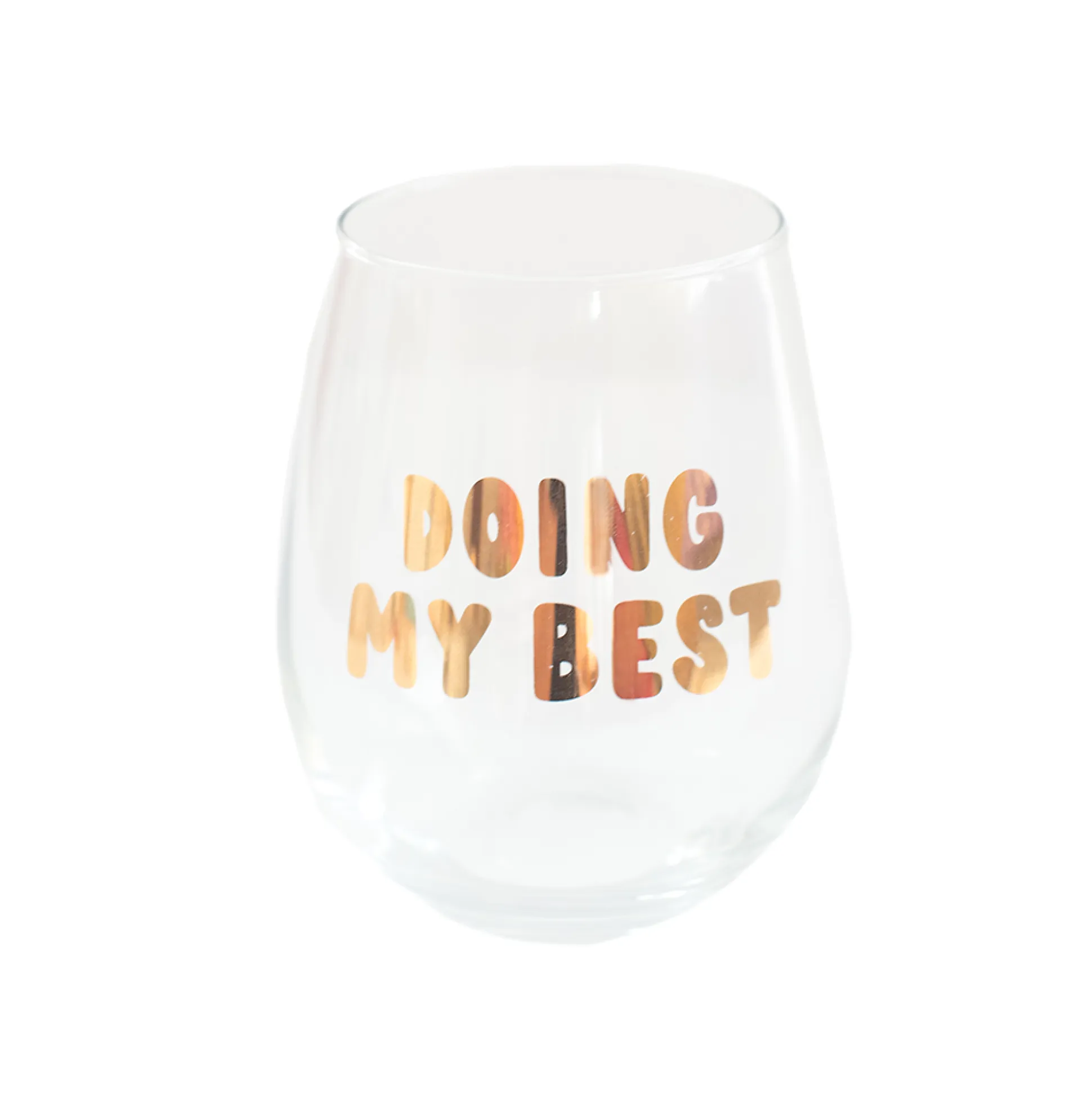 Doing My Best Witty Wine Glass