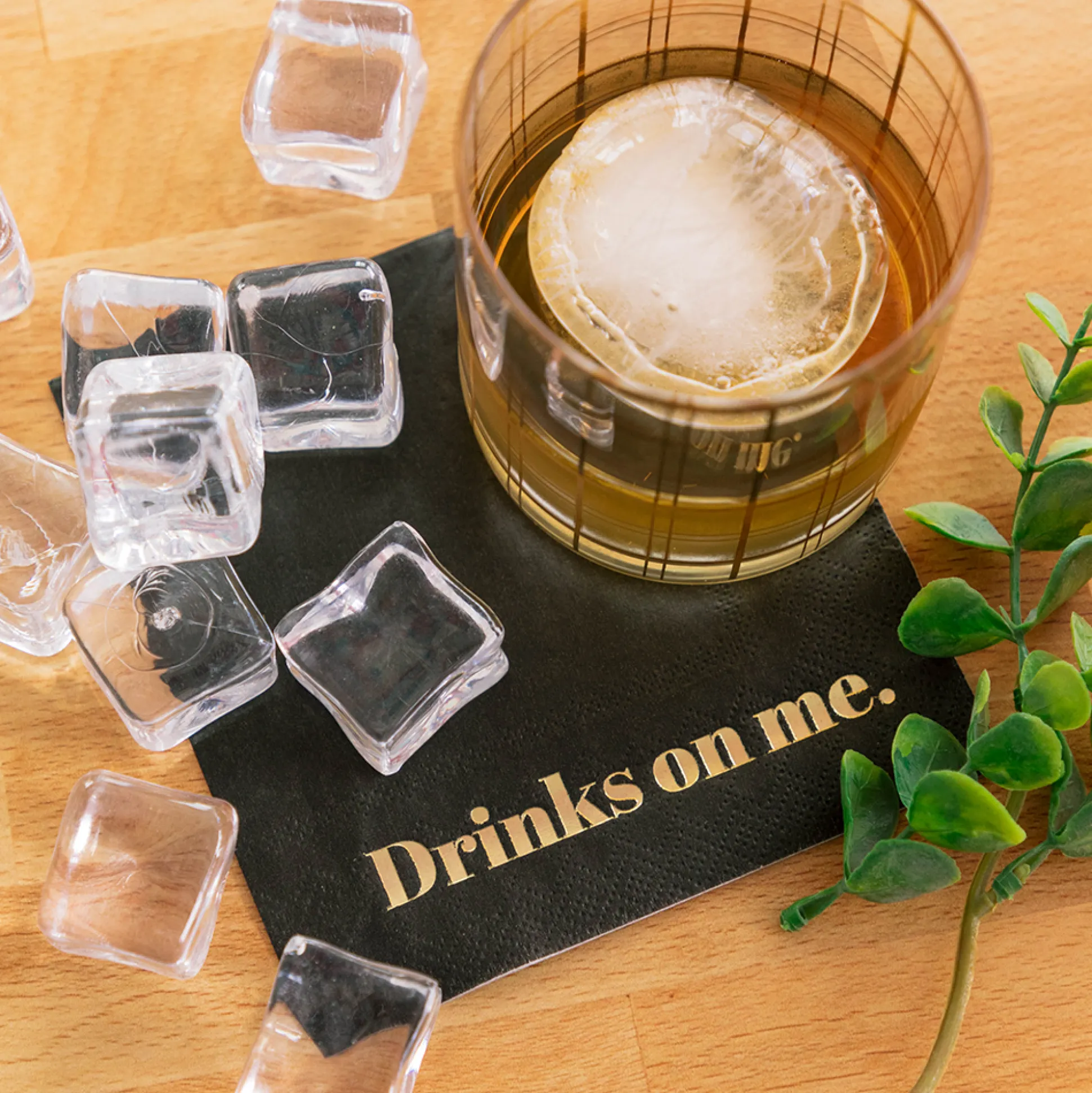 Drinks On Me Witty Cocktail Napkins, Pack of 20