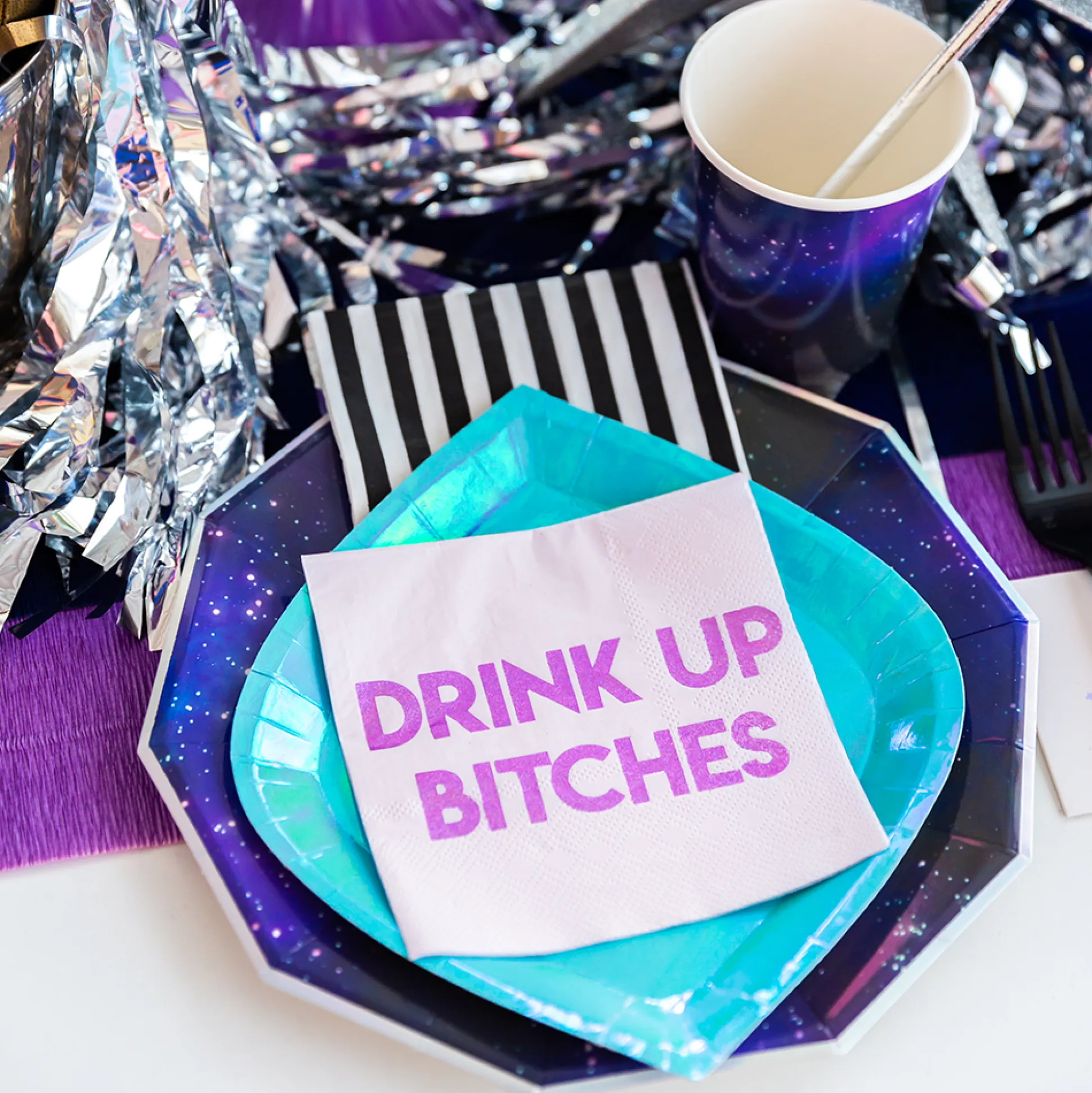 Drink Up B*tches Witty Cocktail Napkins, Pack of 20