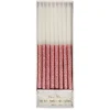 Dusky Pink Glitter Dipped Candles, Pack of 16