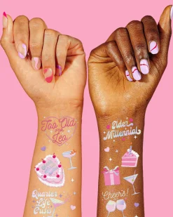 Elder Millennial Tattoos, Pack of 44