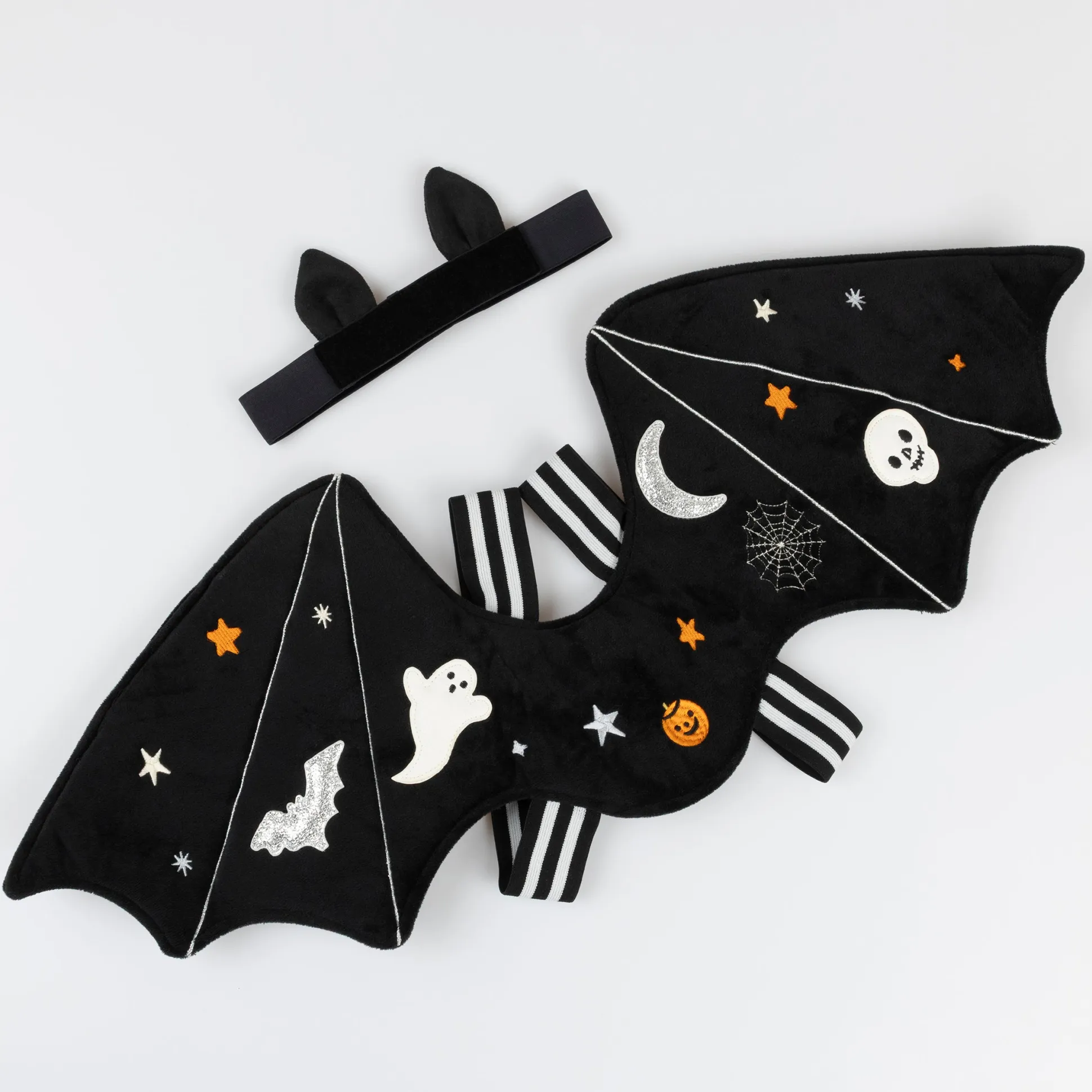 Embroidered Bat Wings