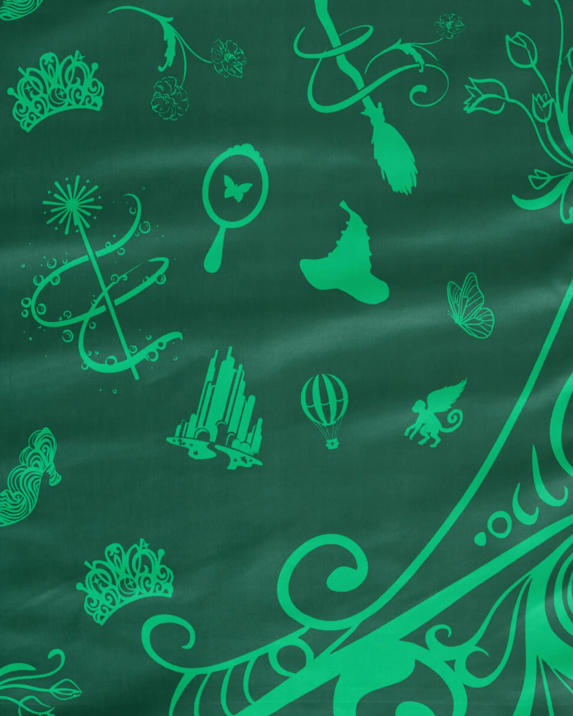 Emerald City Tablecloth - washable tablecloth