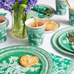 Emerald Toile Cups, 10 per pack