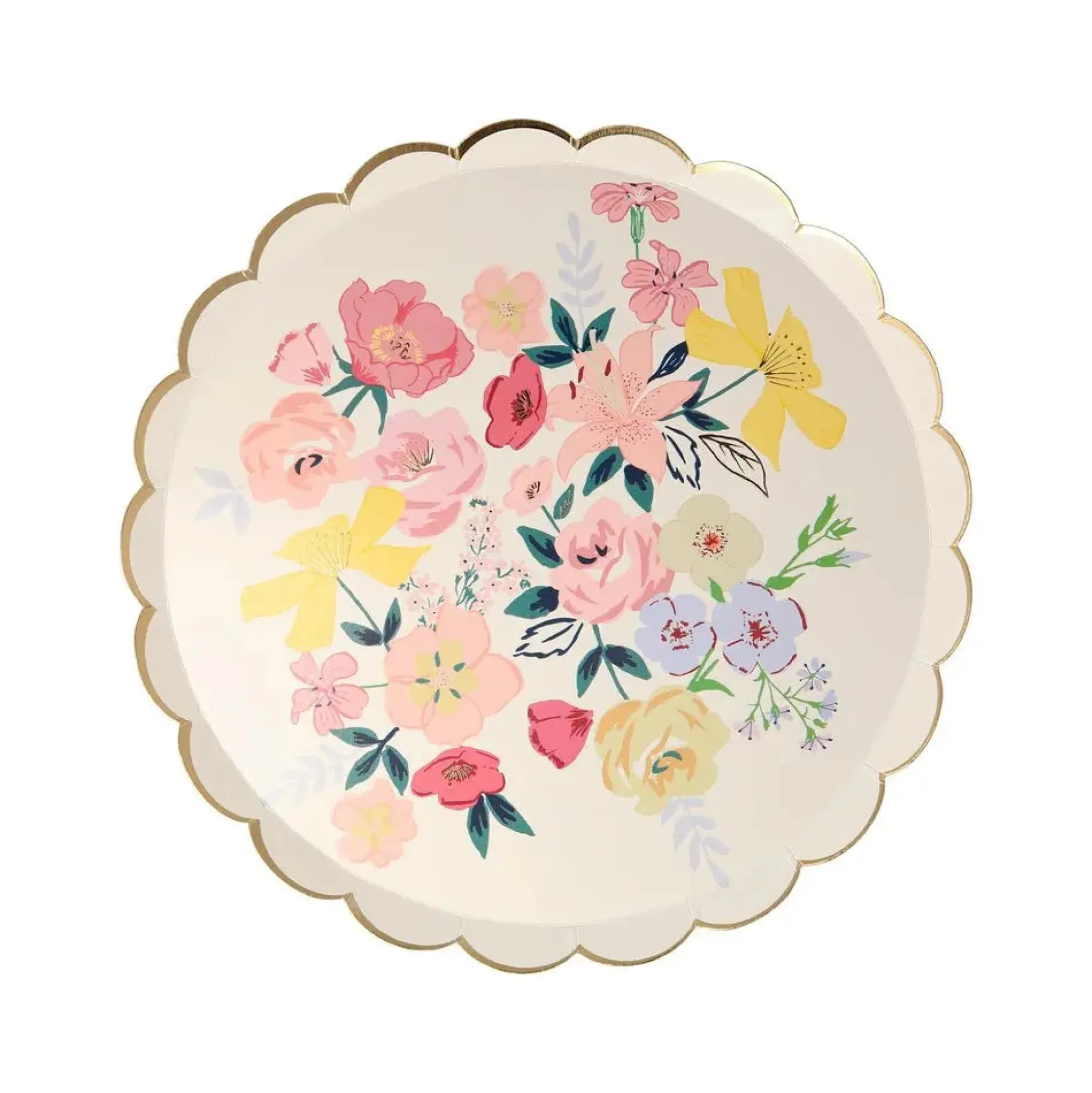 English Garden Side Plates, Pack of 8