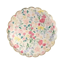 English Garden Side Plates, Pack of 8