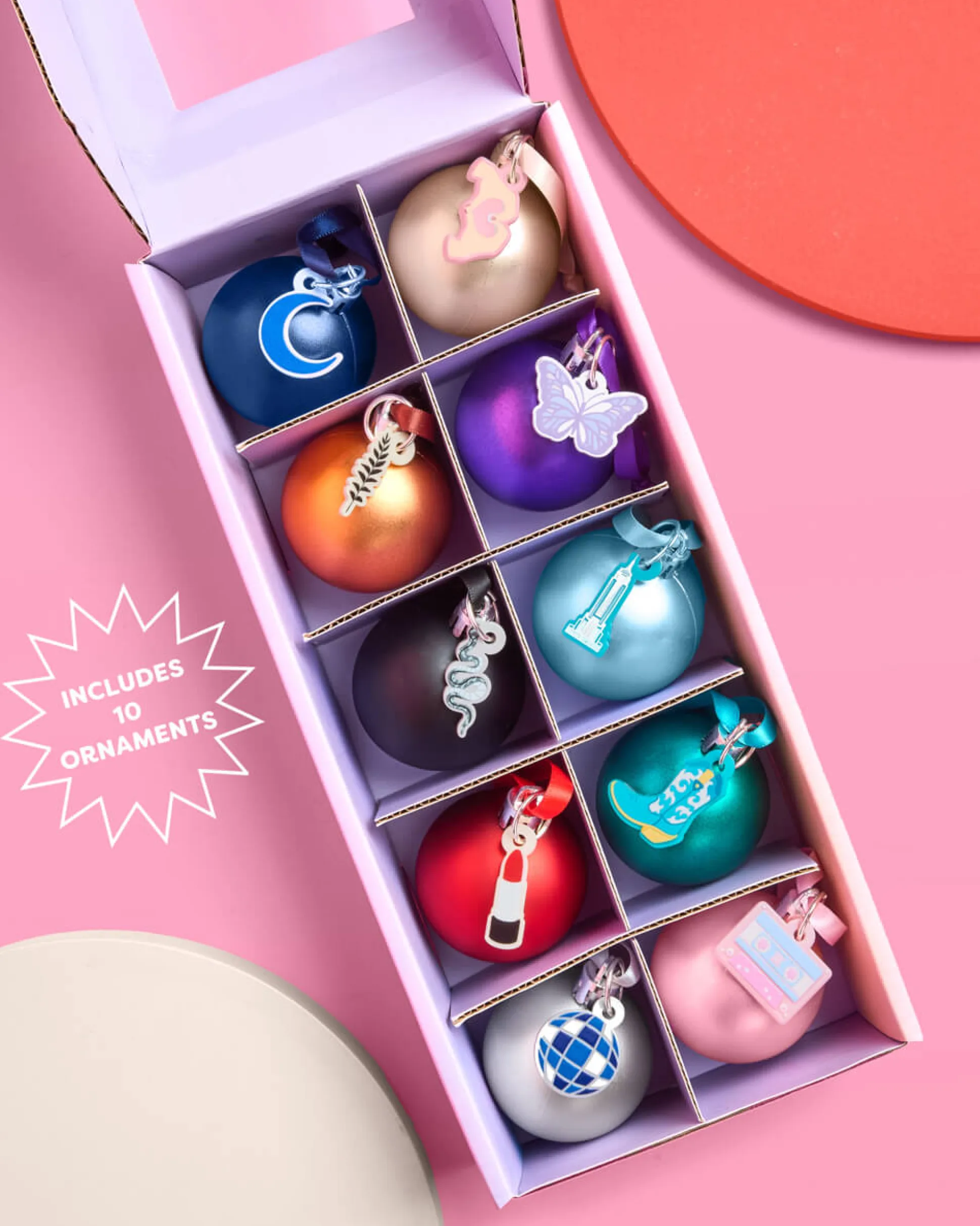 Era Charm Ornament Set - 10 shatterproof ornaments