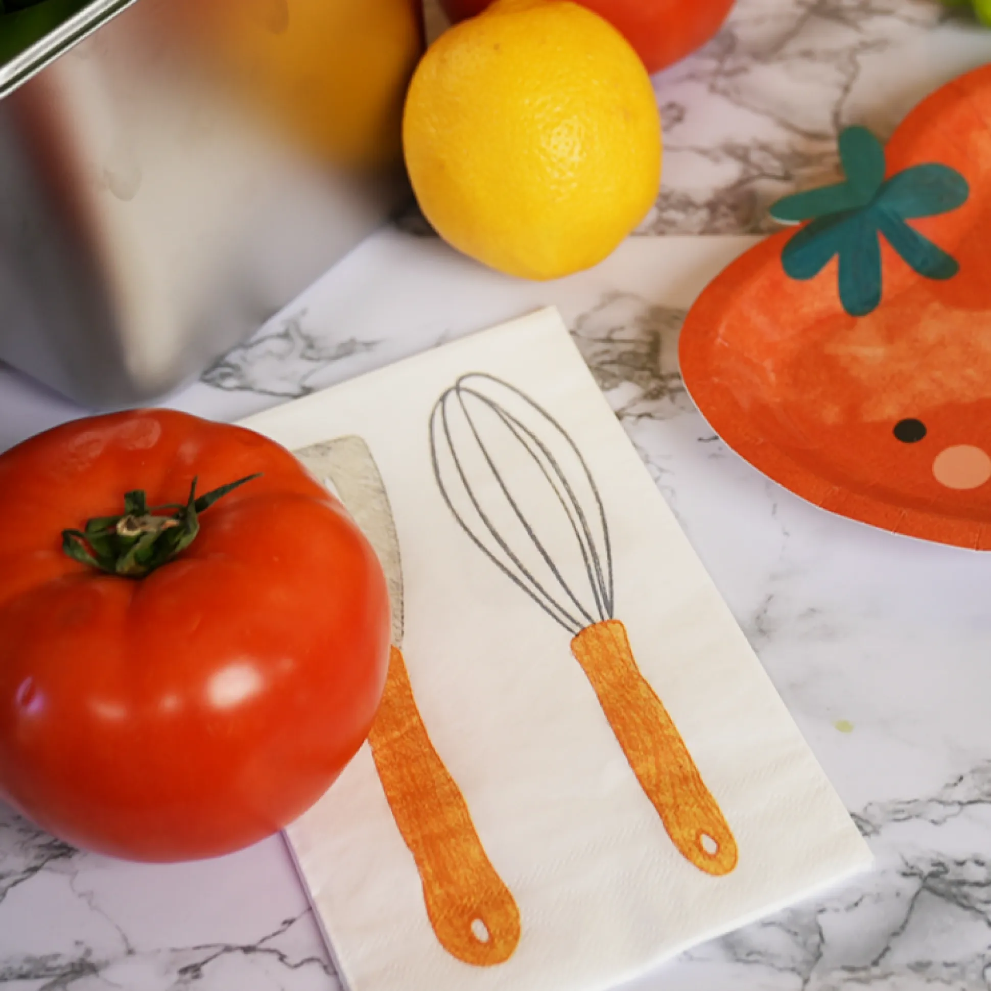 Essential Checkered Chef Party Pack for 12