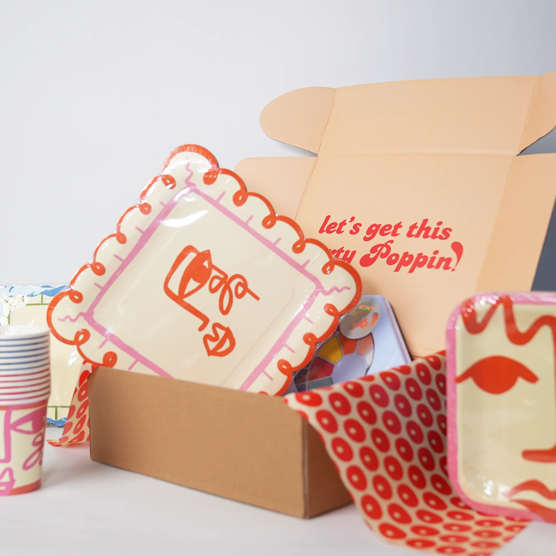 Face Party Cups, Pack of 12