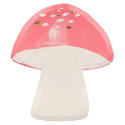 Fairy Mushroom Plates, Pack of 8