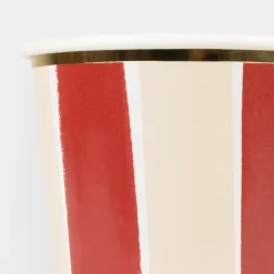 Fall Stripe Cups, Pack of 8