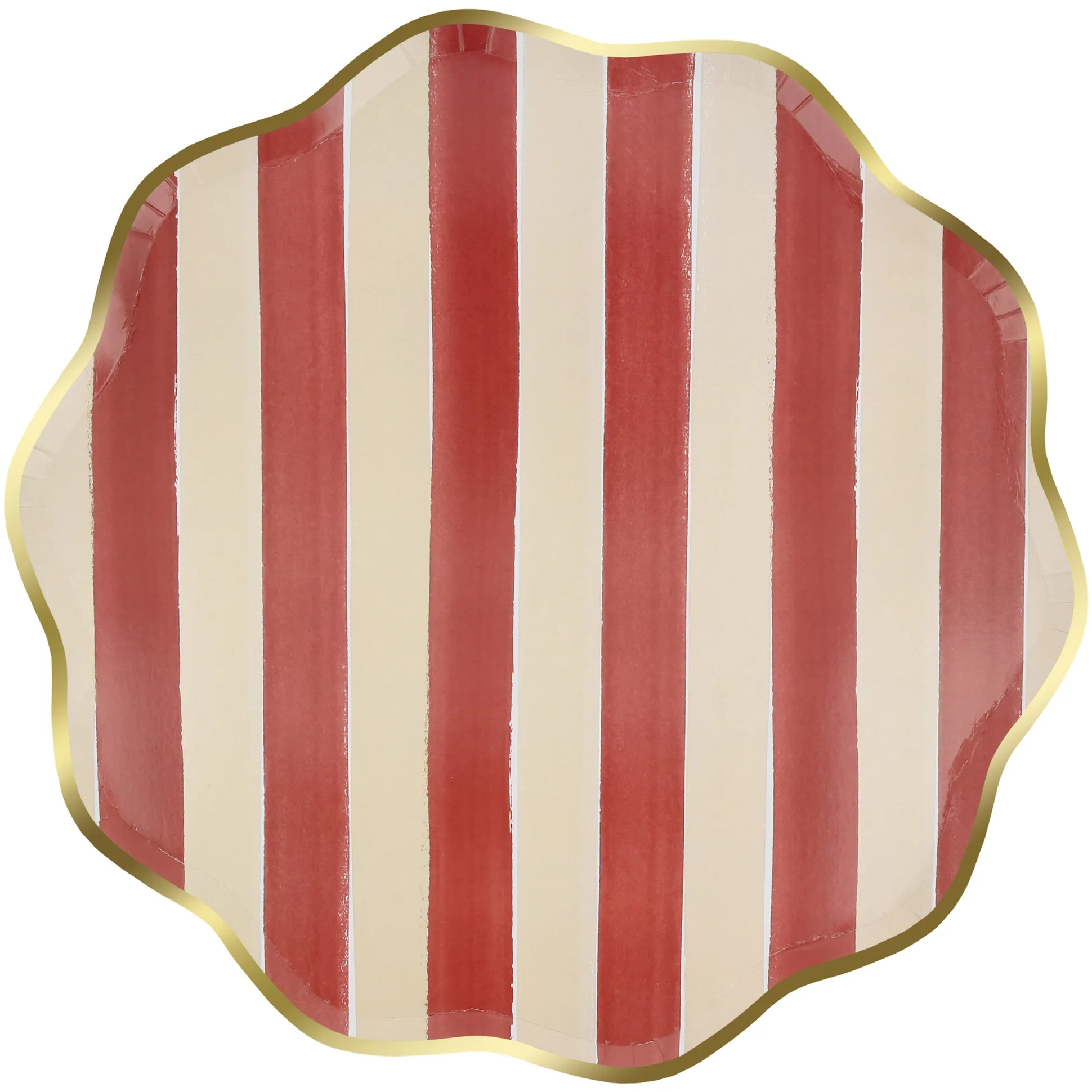 Fall Stripe Dinner Plates, Pack of 8