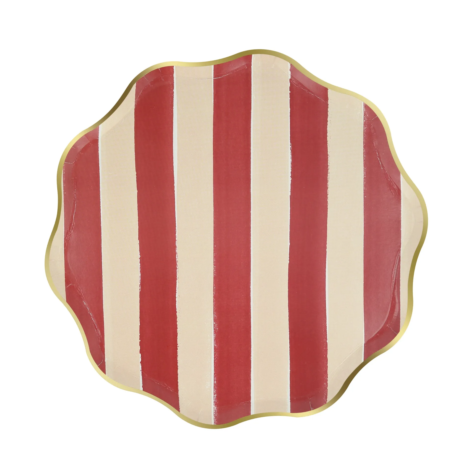 Fall Stripe Side Plates, Pack of 8