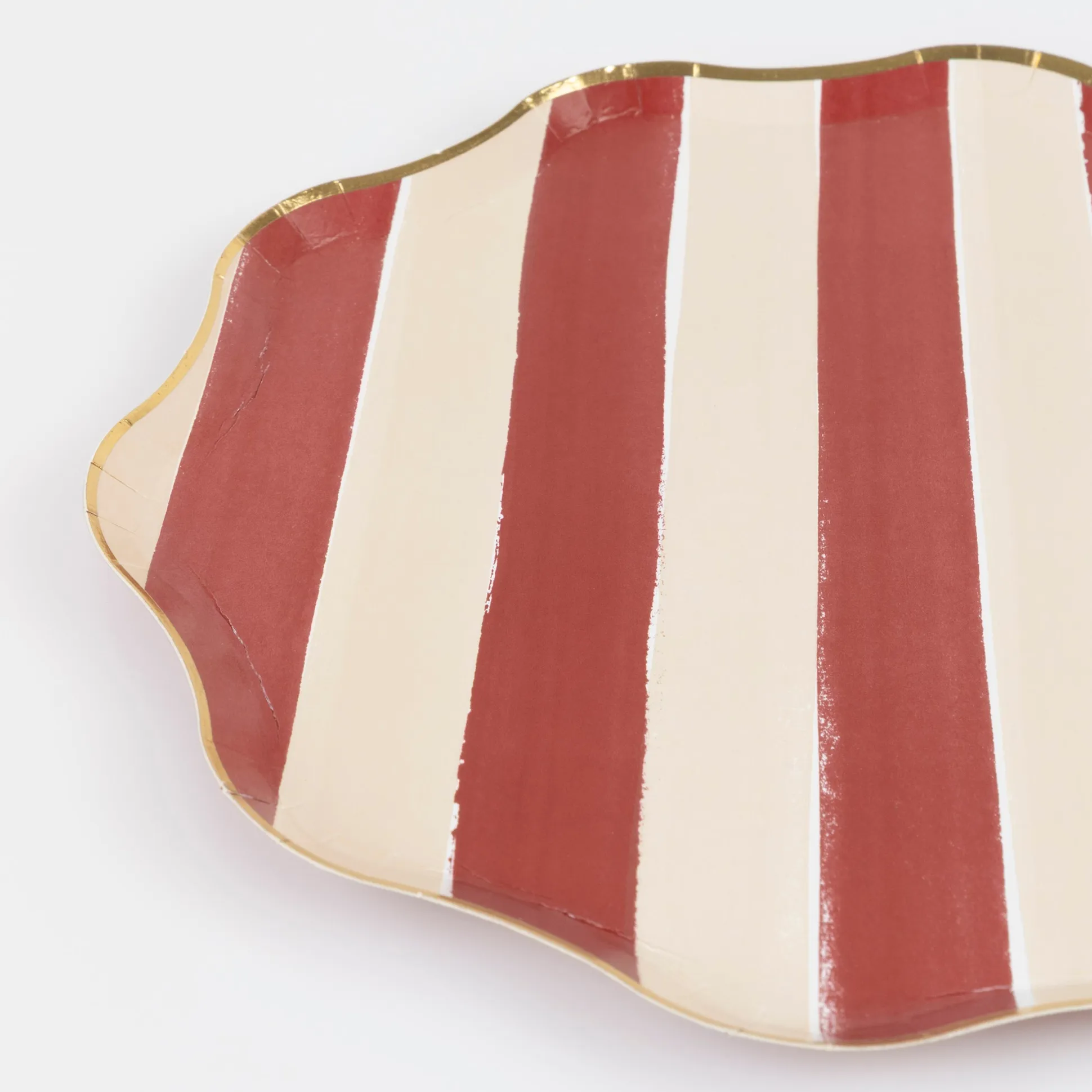 Fall Stripe Side Plates, Pack of 8