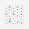 Festive Icon Stripes Large Napkins, Pack of 16