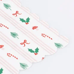 Festive Icon Stripes Large Napkins, Pack of 16