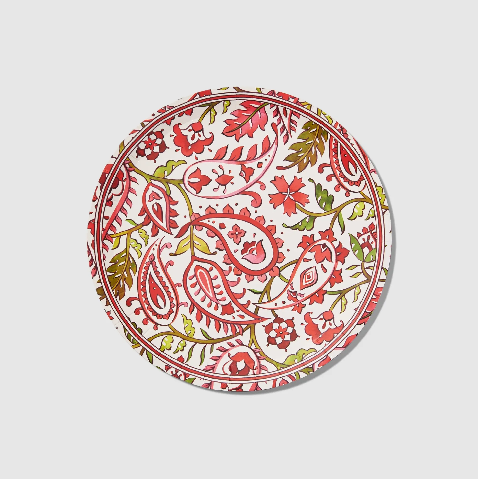 Festive Paisley Large Plates (10 per pack)