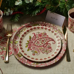 Festive Paisley Small Plates (10 per pack)