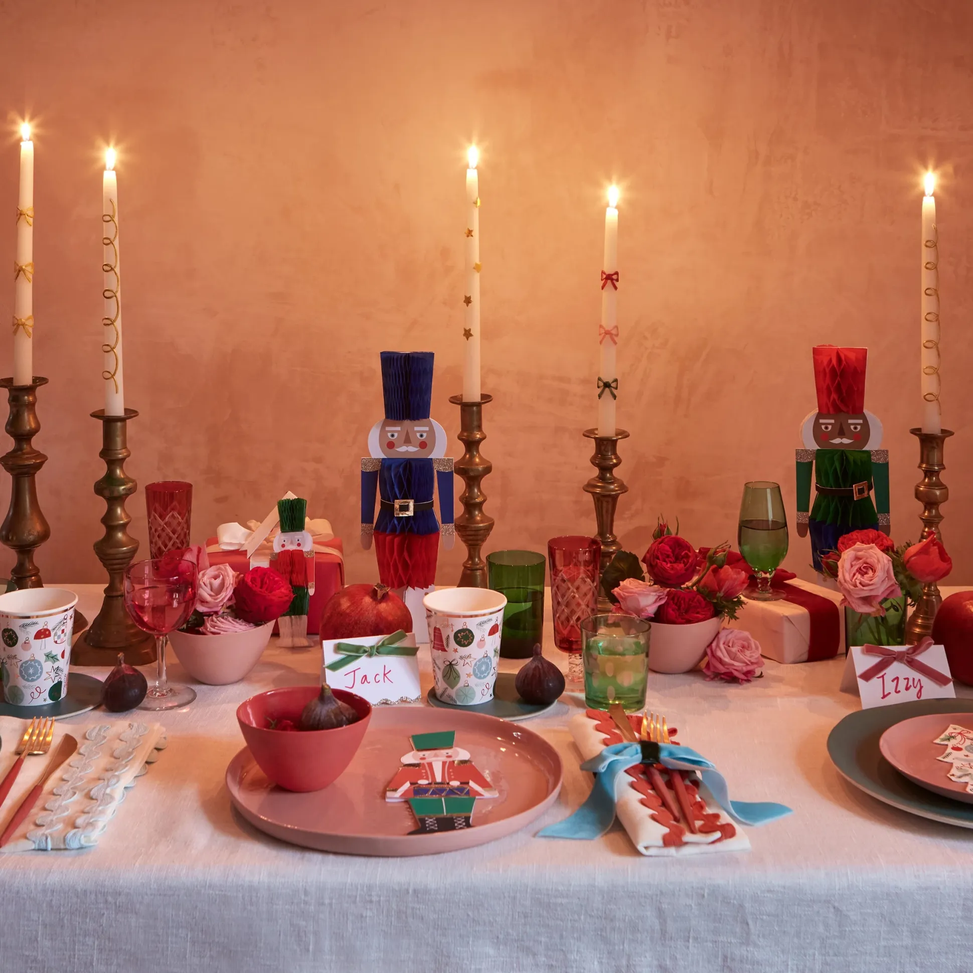 Festive Pattern Cups, Set of 8
