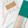 Festive Patterned Table Candles, Pack of 8