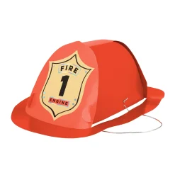 Firefighter Hats, Pack of 8