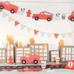 6' Fire Truck Garland