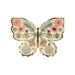 Floral Butterfly Napkins, Pack of 16