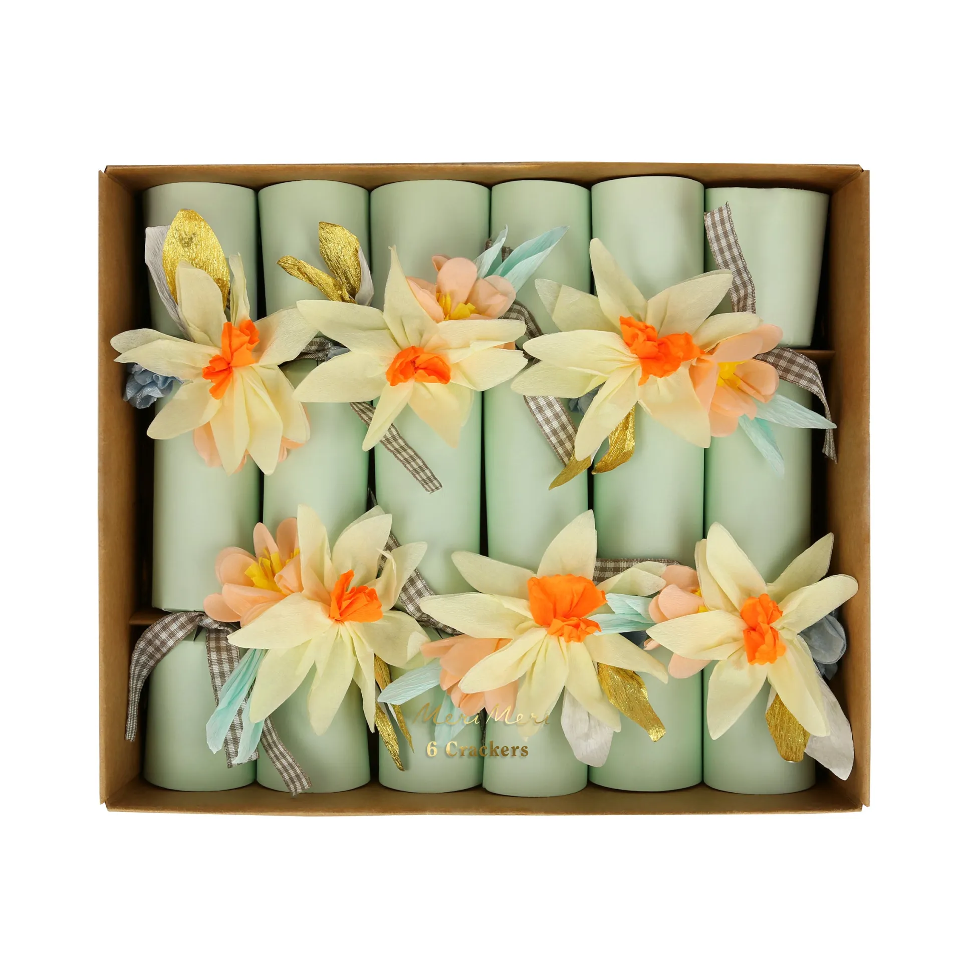 Floral Crackers, Pack of 6