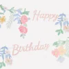 Floral Happy Birthday Garland