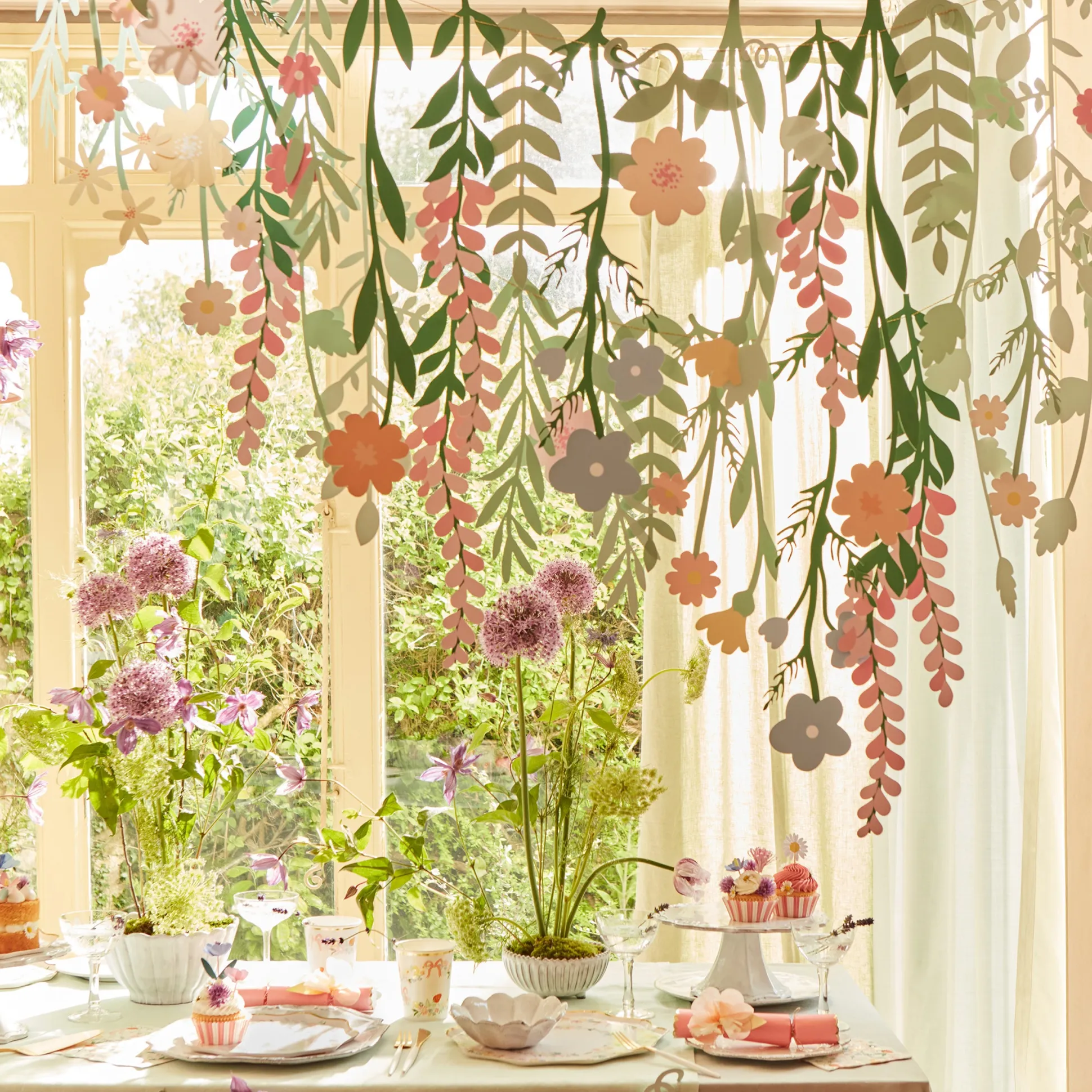 Floral Paper Backdrop