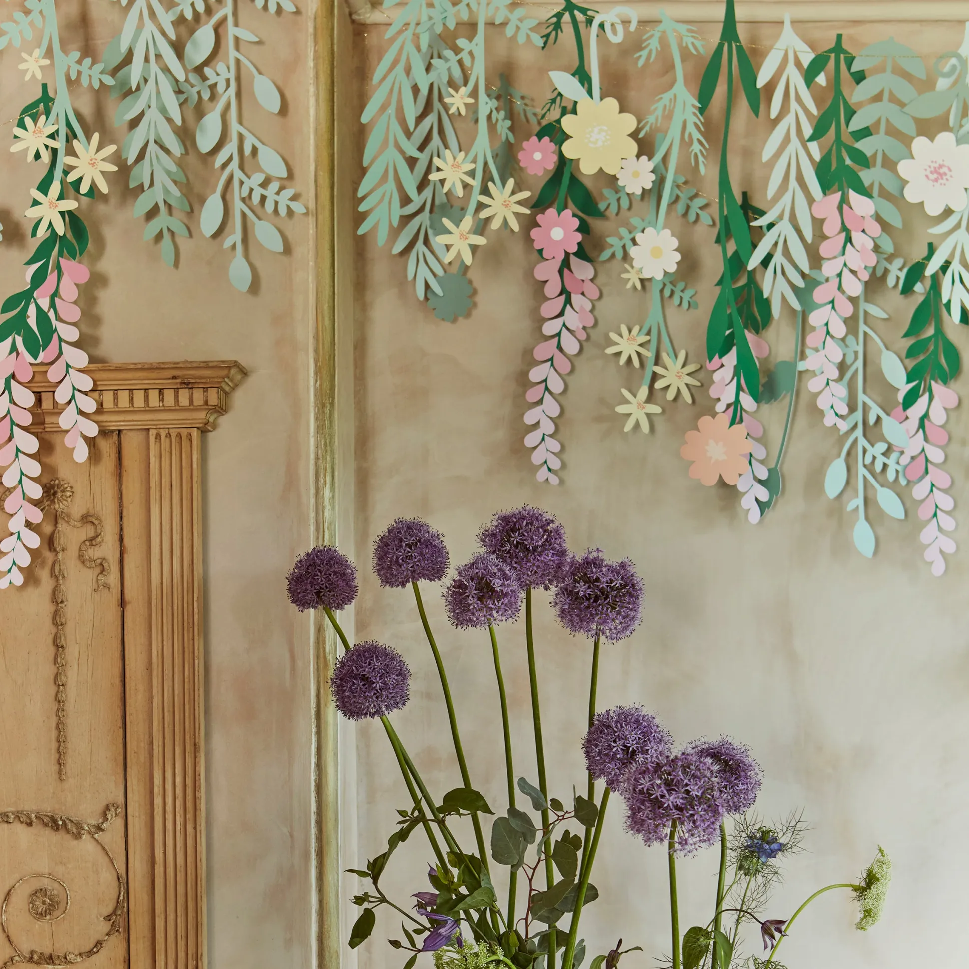 Floral Paper Backdrop