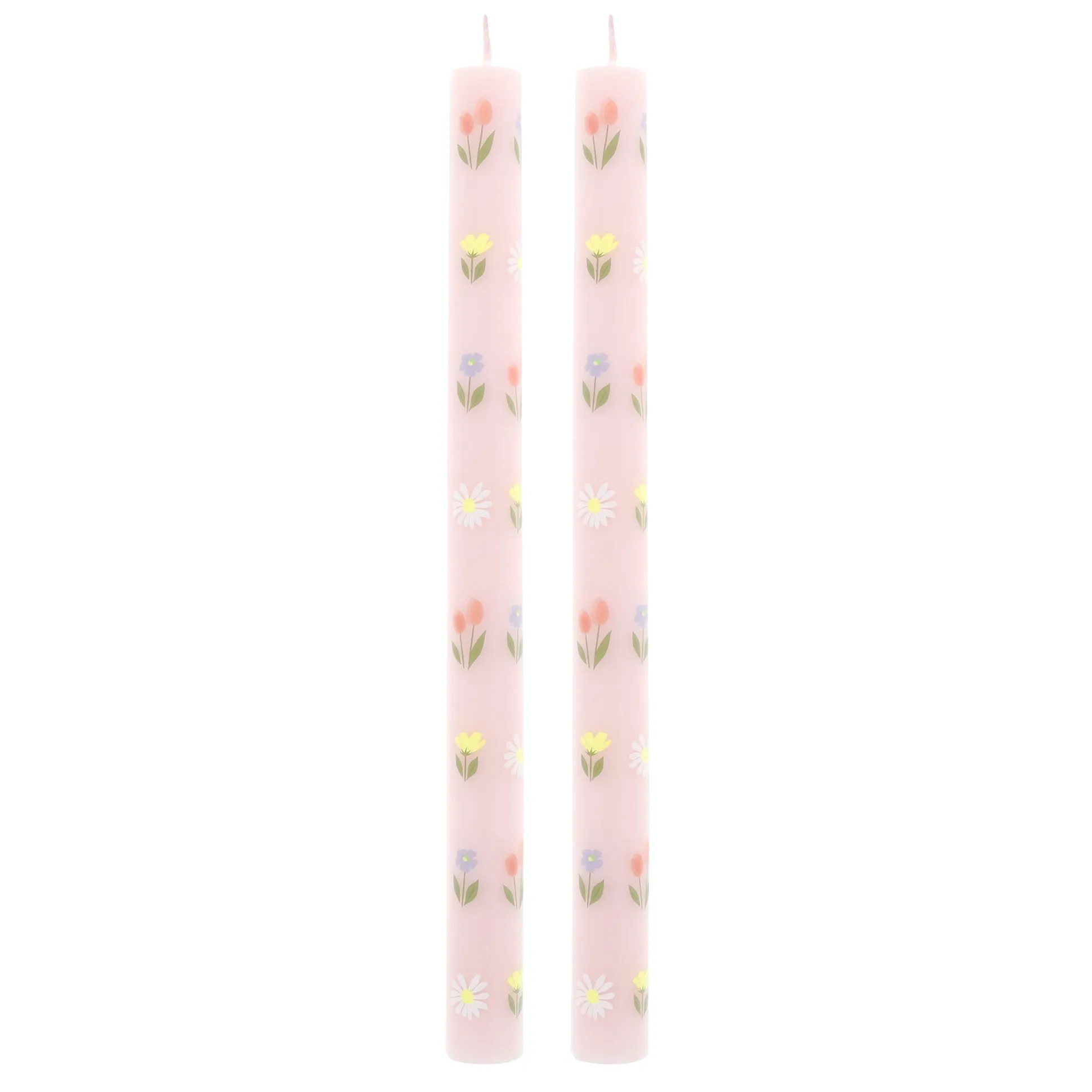 Floral Pattern Table Candles
