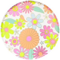 Flower Power Dinner Plates (x 8)