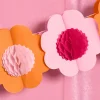 Flower Power Garland - 3D paper banner
