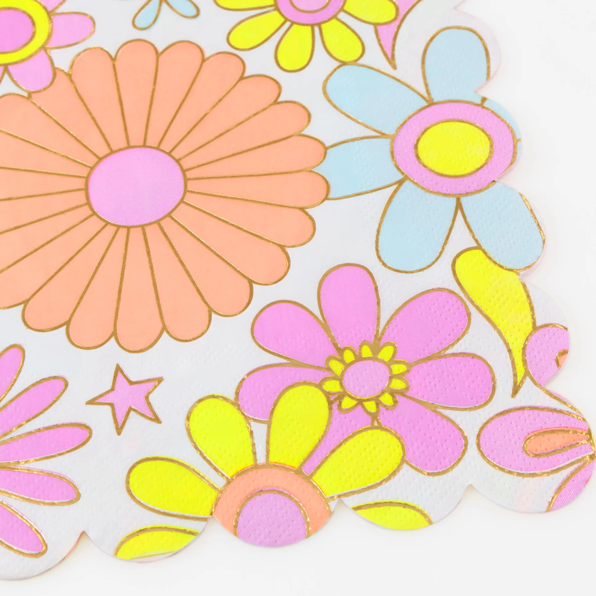 Flower Power Large Napkins (x 16)