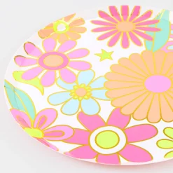 Flower Power Side Plates (x 8)