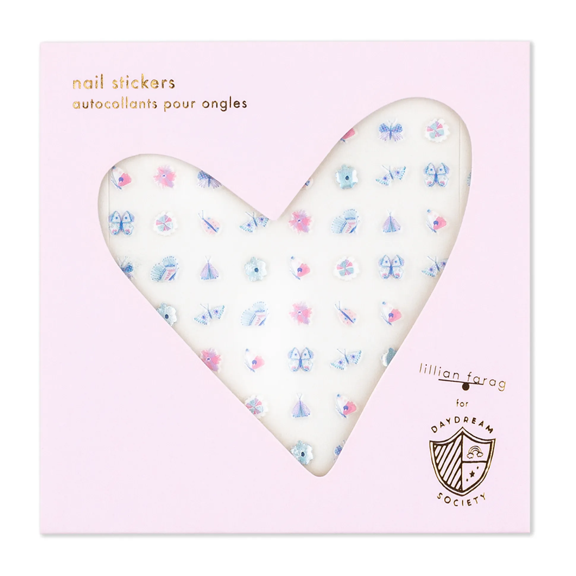 Flutter Nail Stickers, Pack of 100