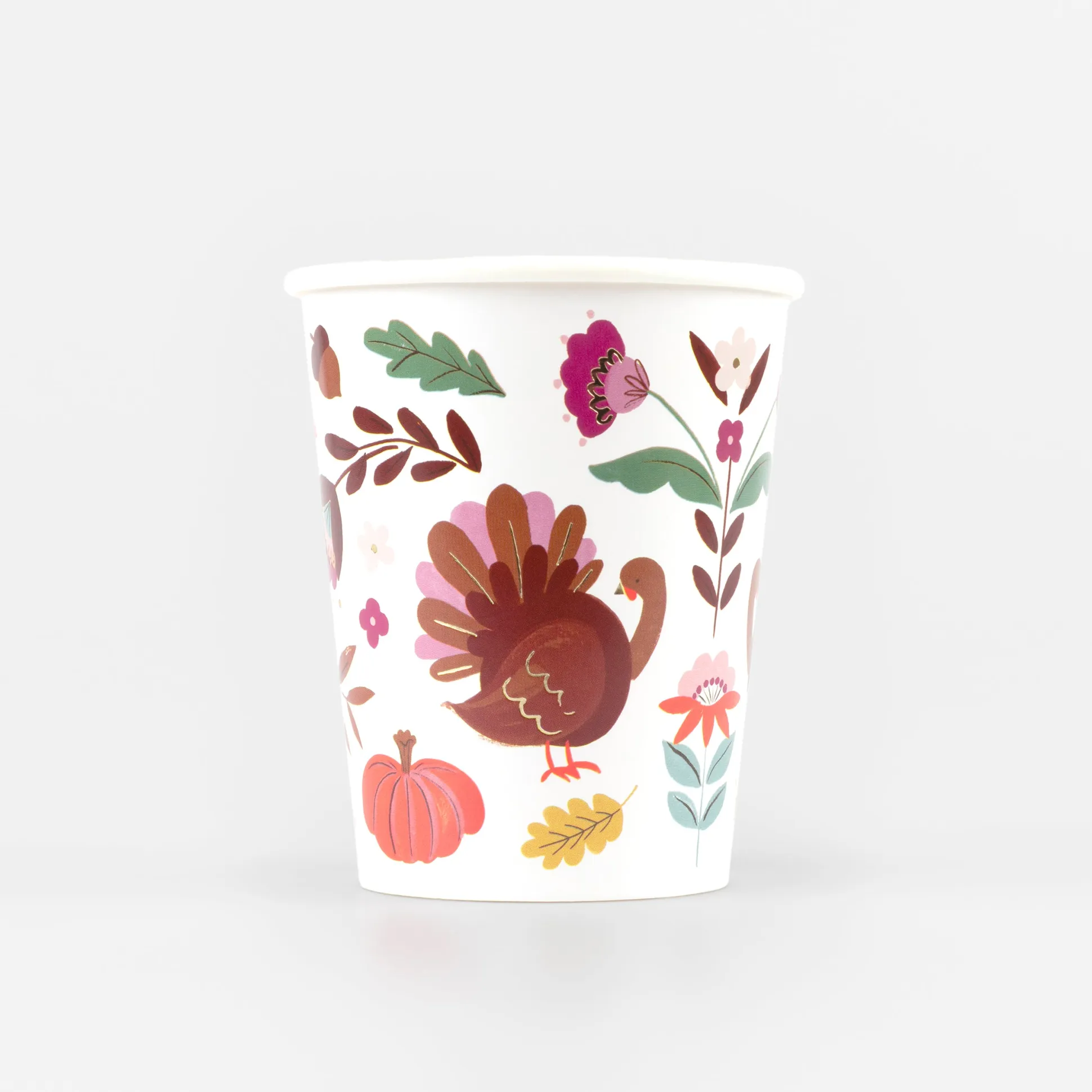 Folk Fall Cups, Pack of 8