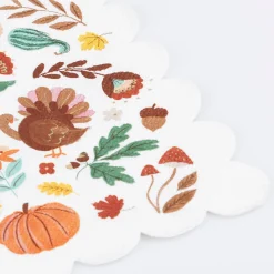 Folk Fall Large Napkins, Pack of 16